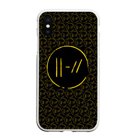 Чехол для iPhone XS Max матовый с принтом TWENTY ONE PILOTS TOP в Санкт-Петербурге, Силикон | Область печати: задняя сторона чехла, без боковых панелей | 21 pilots | 21p | music | rock | top | trench | twenty one pilots | группа | музыка | рок