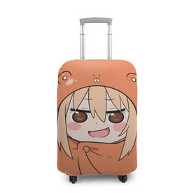 Чехол для чемодана 3D с принтом Himouto! Umaru-chan в Санкт-Петербурге, 86% полиэфир, 14% спандекс | двустороннее нанесение принта, прорези для ручек и колес | himouto umaru chan | himouto umaruchan | komaru | my two faced little sister | tanukichi | u.m.r. | umaru doma | двуличная сестрёнка умару | умару дома