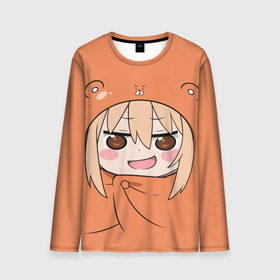 Мужской лонгслив 3D с принтом Himouto! Umaru-chan в Санкт-Петербурге, 100% полиэстер | длинные рукава, круглый вырез горловины, полуприлегающий силуэт | Тематика изображения на принте: himouto umaru chan | himouto umaruchan | komaru | my two faced little sister | tanukichi | u.m.r. | umaru doma | двуличная сестрёнка умару | умару дома