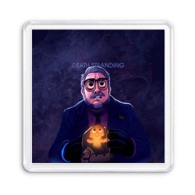 Магнит 55*55 с принтом Guillermo del Toro в Санкт-Петербурге, Пластик | Размер: 65*65 мм; Размер печати: 55*55 мм | Тематика изображения на принте: 