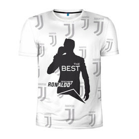 Мужская футболка 3D спортивная с принтом Ronaldo the best в Санкт-Петербурге, 100% полиэстер с улучшенными характеристиками | приталенный силуэт, круглая горловина, широкие плечи, сужается к линии бедра | Тематика изображения на принте: 7 | cristiano | juventus | ronaldo | криштиану | роналду | ювентус