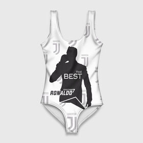 Купальник-боди 3D с принтом Ronaldo the best в Санкт-Петербурге, 82% полиэстер, 18% эластан | Круглая горловина, круглый вырез на спине | 7 | cristiano | juventus | ronaldo | криштиану | роналду | ювентус