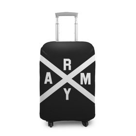 Чехол для чемодана 3D с принтом BTS ARMY в Санкт-Петербурге, 86% полиэфир, 14% спандекс | двустороннее нанесение принта, прорези для ручек и колес | bts | bts army | j hope | jimin | jin | jungkook | k pop | rap monster | rapmon | suga | v | бтс | корея