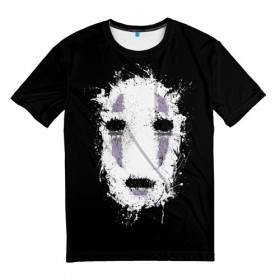 Мужская футболка 3D с принтом Унесенные Призраками в Санкт-Петербурге, 100% полиэфир | прямой крой, круглый вырез горловины, длина до линии бедер | anime | away | chichiyaku | chihiro | spirited | аниме | унесенные призраками | хаку