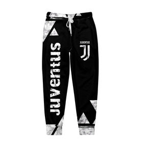 Мужские брюки 3D с принтом Juventus Black and White в Санкт-Петербурге, 100% полиэстер | манжеты по низу, эластичный пояс регулируется шнурком, по бокам два кармана без застежек, внутренняя часть кармана из мелкой сетки | club | football | juventus | белый | италия | клуб | форма | черный | ювентус