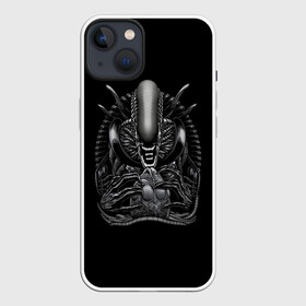 Чехол для iPhone 13 с принтом Чужой и Его Прелесть в Санкт-Петербурге,  |  | alien | aliens | horror | predator | ufo | инопланетяне | инопланетянин | нло | пришелец | пришельцы | ужасы | фантастика | хищник | чужой