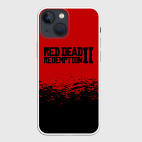 Чехол для iPhone 13 mini с принтом RED DEAD REDEMPTION 2 в Санкт-Петербурге,  |  | gamer | gun | logo | play | player | rdr2 | red dead redemption 2 | rockstar | western | вестерн | ковбои | компьютерные игры 2019 | криминал | лого | рокстар