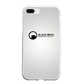 Чехол для iPhone 7Plus/8 Plus матовый с принтом Black Mesa в Санкт-Петербурге, Силикон | Область печати: задняя сторона чехла, без боковых панелей | black mesa | half life | халф лайф | черная меса