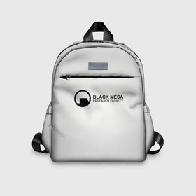 Детский рюкзак 3D с принтом Black Mesa в Санкт-Петербурге, 100% полиэстер | лямки с регулируемой длиной, сверху петелька, чтобы рюкзак можно было повесить на вешалку. Основное отделение закрывается на молнию, как и внешний карман. Внутри дополнительный карман. По бокам два дополнительных кармашка | Тематика изображения на принте: black mesa | half life | халф лайф | черная меса