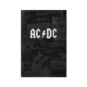 Обложка для паспорта матовая кожа с принтом AC/DC в Санкт-Петербурге, натуральная матовая кожа | размер 19,3 х 13,7 см; прозрачные пластиковые крепления | acdc | альтернатива | группа | диси | метал | музыка | музыканты | рок | эйси | эйсидиси