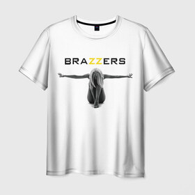 Мужская футболка 3D с принтом BRAZZERS в Санкт-Петербурге, 100% полиэфир | прямой крой, круглый вырез горловины, длина до линии бедер | Тематика изображения на принте: brazzers | верховный | графика | девушка | девушки | дом | изображение | картинка | красивая | круто | лучший | любовь | мода | молодёжная | рисунок | силуэт | современная | стиль | студия | творчество