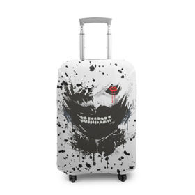 Чехол для чемодана 3D с принтом Kaneki Ken (Tokyo Ghoul) #3 в Санкт-Петербурге, 86% полиэфир, 14% спандекс | двустороннее нанесение принта, прорези для ручек и колес | anime | kaneki ken | tokyo ghoul | аниме | канеки кен | токийский гуль