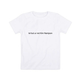 Детская футболка хлопок с принтом BTS в Санкт-Петербурге, 100% хлопок | круглый вырез горловины, полуприлегающий силуэт, длина до линии бедер | bangtan boys | beyond the scene | bts | k pop | music | арэм | ви | джей хоуп | джин | музыка | сюга | чимин | чонгук