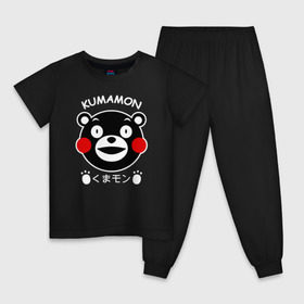 Детская пижама хлопок с принтом KUMAMON в Санкт-Петербурге, 100% хлопок |  брюки и футболка прямого кроя, без карманов, на брюках мягкая резинка на поясе и по низу штанин
 | japanese | kumamon | kumamoto | аниме | игрушка | кумамон | кумамото сапурайдзу | персонаж | талисман | япония