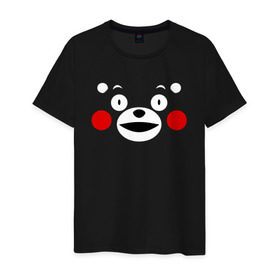 Мужская футболка хлопок с принтом KUMAMON в Санкт-Петербурге, 100% хлопок | прямой крой, круглый вырез горловины, длина до линии бедер, слегка спущенное плечо. | japanese | kumamon | kumamoto | аниме | игрушка | кумамон | кумамото сапурайдзу | персонаж | талисман | япония