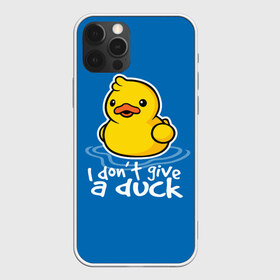 Чехол для iPhone 12 Pro Max с принтом I Dont Give a Duck в Санкт-Петербурге, Силикон |  | duck | yellow | вода | водичка | желтая | жру | кря | прикол | утка | уточка