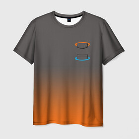 Мужская футболка 3D с принтом Карман в Портале в Санкт-Петербурге, 100% полиэфир | прямой крой, круглый вырез горловины, длина до линии бедер | portal | портал