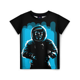 Детская футболка 3D с принтом Dead Space в Санкт-Петербурге, 100% гипоаллергенный полиэфир | прямой крой, круглый вырез горловины, длина до линии бедер, чуть спущенное плечо, ткань немного тянется | austranaut | bone | cosmos | nasa | skull | астронавт | космонавт | космос | кости | череп