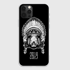 Чехол для iPhone 12 Pro Max с принтом Кабан 2019 в Санкт-Петербурге, Силикон |  | Тематика изображения на принте: верховный | вождь | год | голова | дикий | животные | индеец | ирокез | к | кабан | клыки | круто | лидер | лучший | мода | молодёжная | новый год | подарок | поздравление | поросенок | праздник | рисунок