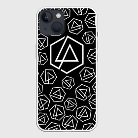 Чехол для iPhone 13 с принтом LINKIN PARK PATTERN в Санкт-Петербурге,  |  | alteranative rock | chester bennington | linkin park | logo | mike shinoda | music | rap | rock | альтернативный рок | группа | лого | музыка | реп | рок