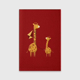 Обложка для паспорта матовая кожа с принтом Жираф и Жирафик в Санкт-Петербурге, натуральная матовая кожа | размер 19,3 х 13,7 см; прозрачные пластиковые крепления | animal | desert | giraffe | long | pattern | skin | tall | высокий | длинная | животное | животные | жираф | жирафы | змей | летучий | пустыня | узор | шея