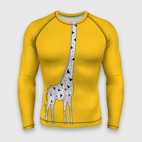 Мужской рашгард 3D с принтом Я Жираф в Санкт-Петербурге,  |  | animal | desert | giraffe | long | pattern | skin | tall | высокий | длинная | животное | животные | жираф | жирафы | пустыня | узор | шея