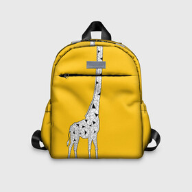 Детский рюкзак 3D с принтом Я Жираф в Санкт-Петербурге, 100% полиэстер | лямки с регулируемой длиной, сверху петелька, чтобы рюкзак можно было повесить на вешалку. Основное отделение закрывается на молнию, как и внешний карман. Внутри дополнительный карман. По бокам два дополнительных кармашка | Тематика изображения на принте: animal | desert | giraffe | long | pattern | skin | tall | высокий | длинная | животное | животные | жираф | жирафы | пустыня | узор | шея
