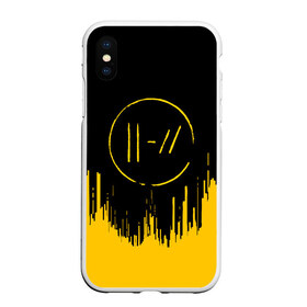 Чехол для iPhone XS Max матовый с принтом TWENTY ONE PILOTS в Санкт-Петербурге, Силикон | Область печати: задняя сторона чехла, без боковых панелей | 21 pilots | 21p | music | rock | top | trench | twenty one pilots | группа | музыка | рок