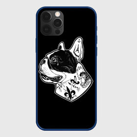 Чехол для iPhone 12 Pro с принтом Французский Бульдог в Санкт-Петербурге, силикон | область печати: задняя сторона чехла, без боковых панелей | Тематика изображения на принте: bulldog | dog | dogs | franch | бульдог | пес | псы | собака | собакен | собаки | собачка | собачки | французский | щенки | щенок | щеночек | щеночки
