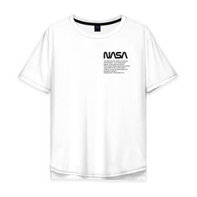 Мужская футболка хлопок Oversize с принтом Heron Preston NASA в Санкт-Петербурге, 100% хлопок | свободный крой, круглый ворот, “спинка” длиннее передней части | heron preston nasa | wikipedia | как у джарахова | космическое агентство | космос | наса | стиль | хайп