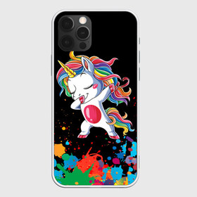 Чехол для iPhone 12 Pro Max с принтом Радужный единорог в Санкт-Петербурге, Силикон |  | dab | dab единорог | dabbing unicorn | unicorn | брызги красок | единорог радуга | краски | прикольные картинки | радуга | радужные краски | радужный единорог