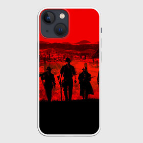 Чехол для iPhone 13 mini с принтом RDR 2 в Санкт-Петербурге,  |  | gamer | gun | logo | play | player | rdr2 | red dead redemption 2 | rockstar | western | вестерн | ковбои | компьютерные игры 2019 | криминал | лого | рокстар