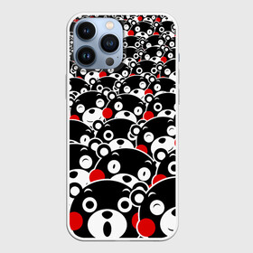 Чехол для iPhone 13 Pro Max с принтом Узор кумамонов в Санкт-Петербурге,  |  | bear | japanese | kumamon | kumamoto | аниме | игрушка | кумамон | кумамото сапурайдзу | медведь | мишка | персонаж | талисман | япония