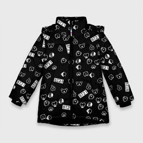 Зимняя куртка для девочек 3D с принтом BTS BT21 STICKERS в Санкт-Петербурге, ткань верха — 100% полиэстер; подклад — 100% полиэстер, утеплитель — 100% полиэстер. | длина ниже бедра, удлиненная спинка, воротник стойка и отстегивающийся капюшон. Есть боковые карманы с листочкой на кнопках, утяжки по низу изделия и внутренний карман на молнии. 

Предусмотрены светоотражающий принт на спинке, радужный светоотражающий элемент на пуллере молнии и на резинке для утяжки. | bt21 | bts | bts army | bts stickers | j hope | jimin | jin | jungkook | k pop | rap monster | rapmon | suga | v | бтс | корея | стикеры bts