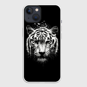 Чехол для iPhone 13 с принтом Dark Tiger в Санкт-Петербурге,  |  | africa | creepy | dark | desert | predator | scary | tiger | tigers | африка | жуткий | мрачный | пустыня | страшный | тигр | тигренок | тигрица | тигрицы | тигры | тигрята | хищник