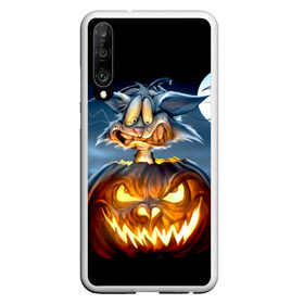 Чехол для Honor P30 с принтом Halloween в Санкт-Петербурге, Силикон | Область печати: задняя сторона чехла, без боковых панелей | аниме | ведьма | девушка | зомби | ирландия | кладбище | колдун | кости | кошки | летучие | луна | мертвец | мёртвые | монстры | мыши | ночь | оборотни | пауки | паутина | подарок | праздник | свет | свечи