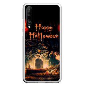 Чехол для Honor P30 с принтом Halloween в Санкт-Петербурге, Силикон | Область печати: задняя сторона чехла, без боковых панелей | Тематика изображения на принте: аниме | ведьма | девушка | зомби | ирландия | кладбище | колдун | кости | кошки | летучие | луна | мертвец | мёртвые | монстры | мыши | ночь | оборотни | пауки | паутина | подарок | праздник | свет | свечи