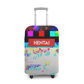 Чехол для чемодана 3D с принтом HENTAI в Санкт-Петербурге, 86% полиэфир, 14% спандекс | двустороннее нанесение принта, прорези для ручек и колес | ahegao | anime | kodome | manga | senpai | аниме | анимэ | ахегао | кодоме | манга | меха | сенпай | юри | яой