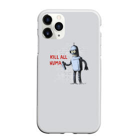 Чехол для iPhone 11 Pro матовый с принтом Bender - Kill all human в Санкт-Петербурге, Силикон |  | Тематика изображения на принте: bender | fry | futurama | planet express | бендер | гипножаба | зойдберг | лила | фрай | футурама