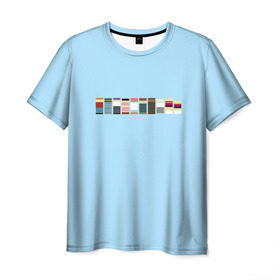 Мужская футболка 3D с принтом Футурама - минимализм в Санкт-Петербурге, 100% полиэфир | прямой крой, круглый вырез горловины, длина до линии бедер | bender | fry | futurama | planet express | бендер | гипножаба | зойдберг | лила | фрай | футурама