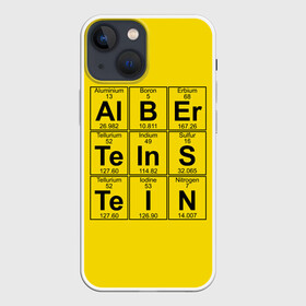 Чехол для iPhone 13 mini с принтом Альберт Эйнштейн в Санкт-Петербурге,  |  | albert | chemistry | einstein | math | mendeleev | phisics | science | table | альберт | математика | менделеева | наука | таблица | физика | химия | эйнштейн