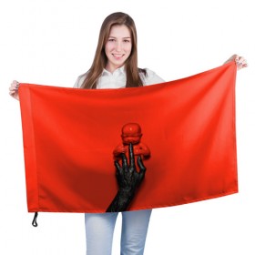 Флаг 3D с принтом American Horror Story в Санкт-Петербурге, 100% полиэстер | плотность ткани — 95 г/м2, размер — 67 х 109 см. Принт наносится с одной стороны | ahs | american horror story | американская история ужасов | младенец | ребенок