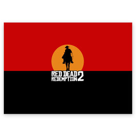 Поздравительная открытка с принтом Red Dead Redemption 2 в Санкт-Петербурге, 100% бумага | плотность бумаги 280 г/м2, матовая, на обратной стороне линовка и место для марки
 | Тематика изображения на принте: game | rdr2 | red dead redemption 2 | rockstar studios | игры