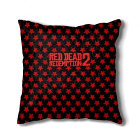 Подушка 3D с принтом Red Dead Redemption 2 в Санкт-Петербурге, наволочка – 100% полиэстер, наполнитель – холлофайбер (легкий наполнитель, не вызывает аллергию). | состоит из подушки и наволочки. Наволочка на молнии, легко снимается для стирки | game | rdr2 | red dead redemption 2 | rockstar studios | игры