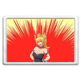 Магнит 45*70 с принтом Bowsette в Санкт-Петербурге, Пластик | Размер: 78*52 мм; Размер печати: 70*45 | 