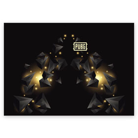 Поздравительная открытка с принтом PUBG Guard Light в Санкт-Петербурге, 100% бумага | плотность бумаги 280 г/м2, матовая, на обратной стороне линовка и место для марки
 | battle | battlegrounds | chicken | dinner | playerunknown’s | royale | winner | битва | королевская