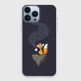 Чехол для iPhone 13 Pro Max с принтом Coffee Fox в Санкт-Петербурге,  |  | coffee | cute | fox | foxes | ginger | tail | забавная | кофе | кофеёк | кофеёчек | лис | лиса | лисица | лисицы | лисичка | лисички | лисы | милая | рыжая | рыжие | смешная | фыр | хвост | хвосты