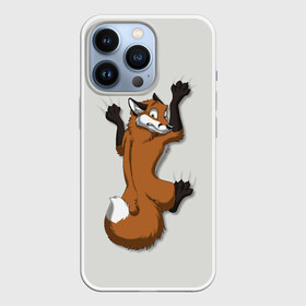 Чехол для iPhone 13 Pro с принтом Лис Вцепился в Санкт-Петербурге,  |  | cute | fox | foxes | ginger | tail | вцепился | забавная | капаркается | лис | лиса | лисица | лисицы | лисичка | лисички | лисы | милая | рыжая | рыжие | смешная | фыр | хвост | хвосты