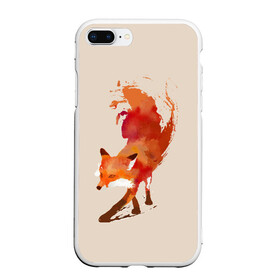Чехол для iPhone 7Plus/8 Plus матовый с принтом Paint Fox в Санкт-Петербурге, Силикон | Область печати: задняя сторона чехла, без боковых панелей | cute | fox | foxes | ginger | paint | tail | забавная | краска | лис | лиса | лисица | лисицы | лисичка | лисички | лисы | милая | рыжая | рыжие | смешная | фыр | хвост | хвосты