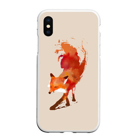 Чехол для iPhone XS Max матовый с принтом Paint Fox в Санкт-Петербурге, Силикон | Область печати: задняя сторона чехла, без боковых панелей | Тематика изображения на принте: cute | fox | foxes | ginger | paint | tail | забавная | краска | лис | лиса | лисица | лисицы | лисичка | лисички | лисы | милая | рыжая | рыжие | смешная | фыр | хвост | хвосты